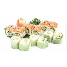 JM9. (SS) 6 Las Vegas Roll Saumon et Avocat & 6 Spring Roll Saumon et Avocat